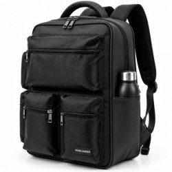 DUŻY PLECAK PODRÓŻNY 34 L NA LAPTOPA CZARNY NORLÄNDER TWILL