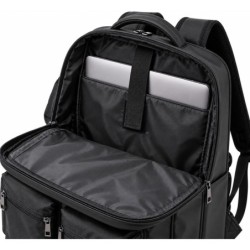 DUŻY PLECAK PODRÓŻNY 34 L NA LAPTOPA CZARNY NORLÄNDER TWILL