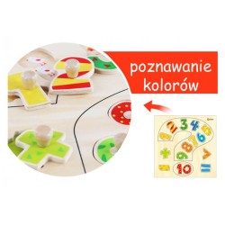 Układanka drewniana z pinezkami Cyferki ONSHINE