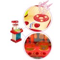 Kuchnia dla dzieci z dźwiękiem z akcesoriami walizka czerwona