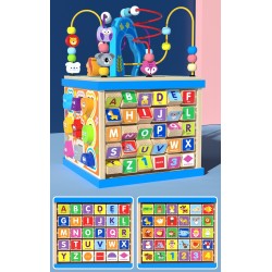 KLOCKI DREWNIANE W WORECZKU ZKB-889