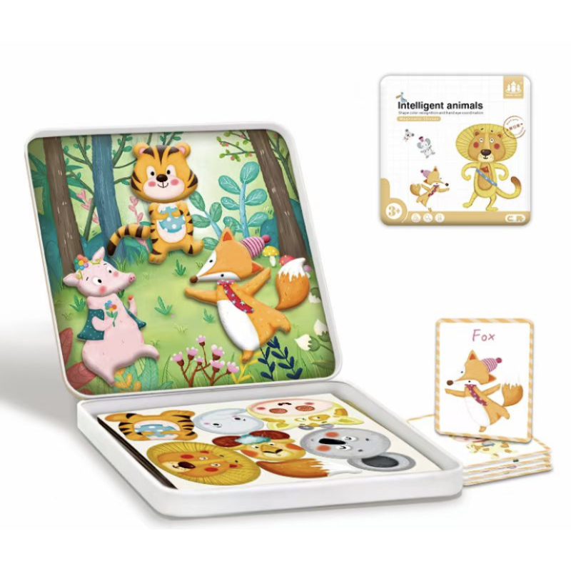 KLOCKI DREWNIANE W WORECZKU ZKB-889