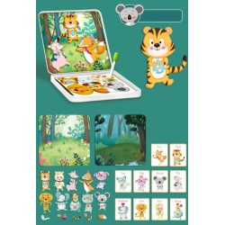 KLOCKI DREWNIANE W WORECZKU ZKB-889