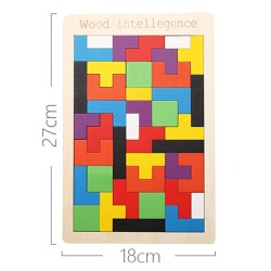 PUZZLE DREWNIANE TETRIS JHTOY-612