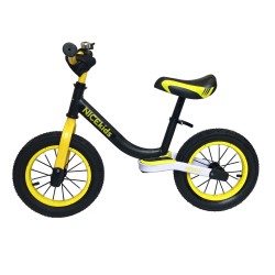 Rowerek biegowy 12' NICEkids YELLOW BLACK BW-1199