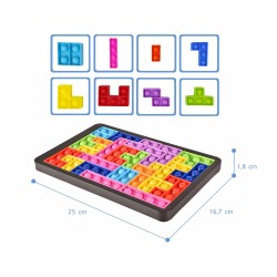 POP IT KLOCKI POPIT  TETRIS PUZZLE UKŁADANKA BĄBELKI