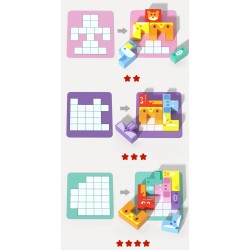 GRA LOGICZNA ZRĘCZNOŚCIOWA KLOCKI BALANSUJĄCY STATEK ARKA NOEGO TETRIS JHTOY-961