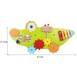 TABLICA SENSORYCZNA MANIPULACYJNA MONTESSORI KROKODYL